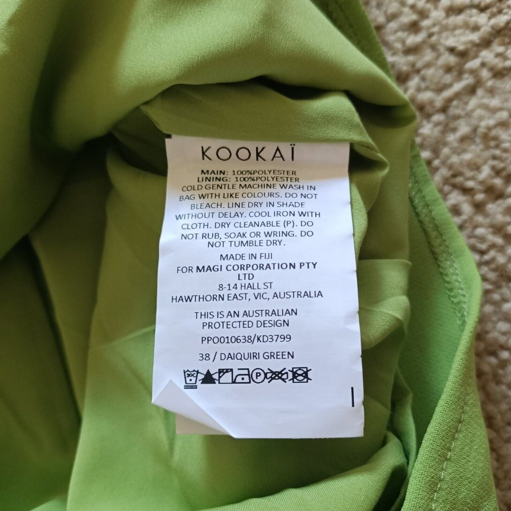 BNWT Kookai Alpha Slim Midi Dress - Size 38 / AU 10 Daiquiri Green - Picture 10 of 11
